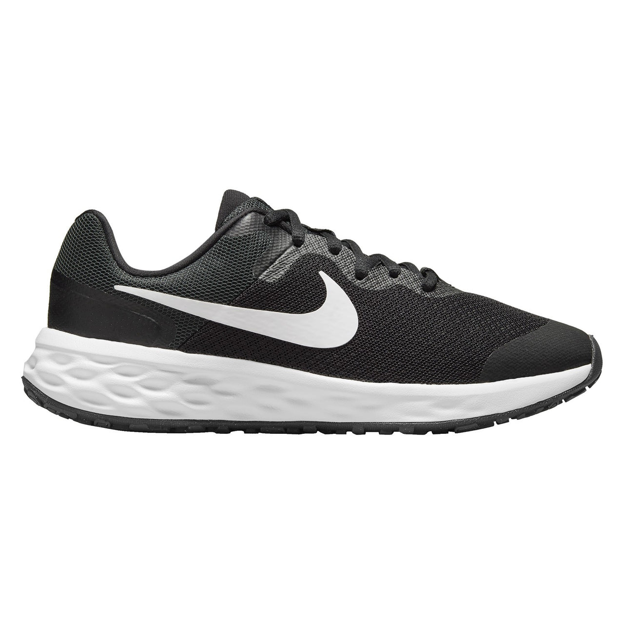 Nike Revolution 6 Grade School Unisex Shoes Black White DD1096-003