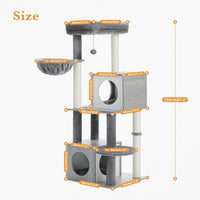 Thumbnail for Modern 130cm Cat Condo House - Grey-2