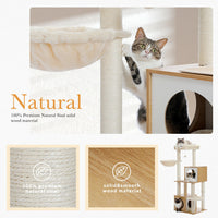 Thumbnail for Modern 130cm Cat Condo House - Beige-2