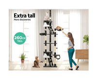 Thumbnail for Extra Tall 260cm Multi Level Cat Scratching Post-2