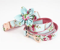 Thumbnail for Flower Collar & Lead in Blue Set-1