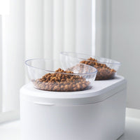 Thumbnail for Double Pet Bowl Feeder with Storage Space-0