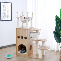 Thumbnail for The Castle Deluxe Cat Tower Condo With Large Space Capsule Nest-2