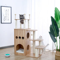 Thumbnail for The Castle Deluxe Cat Tower Condo With Large Space Capsule Nest-3