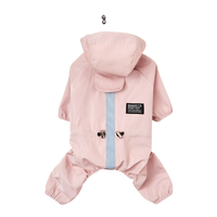 Thumbnail for The Waterproof Reflective Dog Raincoat - Dusty Blue-8