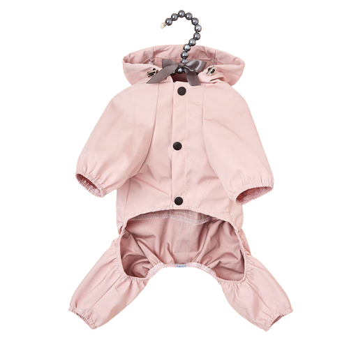 The Waterproof Reflective Dog Raincoat - Dusty Blue-9