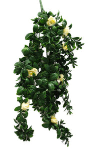 Thumbnail for Hanging White Rose Stem UV 85cm