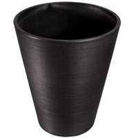 Thumbnail for Decorative Textured Round Black Planter 47cm