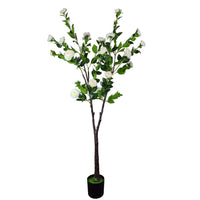 Thumbnail for Flowering Natural White Artificial Camellia Tree 180cm