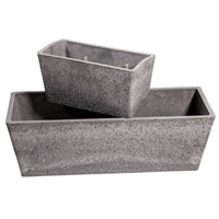 Thumbnail for Imitation Stone Grey White Stone Rectangle Planter 50cm