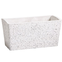 Thumbnail for Imitation Stone Concrete White Stone Rectangle Planter 50cm