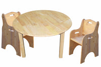 Thumbnail for Medium round table and 2 toddler chairs