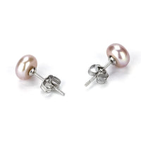 Thumbnail for Freshwater Purple Pearls Kellyville Earrings 7-8mm AAA-0