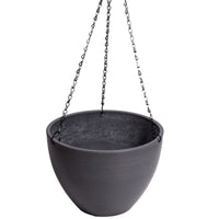 Thumbnail for Hanging Grey Plastic Pot with Chain 30cm