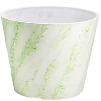 Thumbnail for Green & White Imitation Marble Pot 25cm