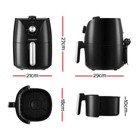 Thumbnail for Devanti Air Fryer 2.5L Electric Fryers Airfryer Healthy Cooker Oil Free Kitchen