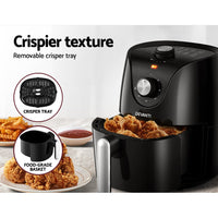 Thumbnail for Devanti Air Fryer 2.5L Electric Fryers Airfryer Healthy Cooker Oil Free Kitchen