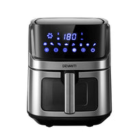 Thumbnail for Devanti Air Fryer 6.5L LCD Fryers Oven Airfryer Healthy Cooker Oil Free Kitchen