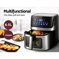 Thumbnail for Devanti Air Fryer 6.5L LCD Fryers Oven Airfryer Healthy Cooker Oil Free Kitchen