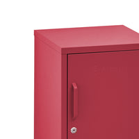 Thumbnail for ArtissIn Metal Locker Storage Shelf Filing Cabinet Cupboard Bedside Table Pink