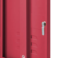 Thumbnail for ArtissIn Metal Locker Storage Shelf Filing Cabinet Cupboard Bedside Table Pink