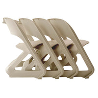 Thumbnail for ArtissIn Set of 4 Dining Chairs Office Cafe Lounge Seat Stackable Plastic Leisure Chairs Beige