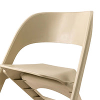 Thumbnail for ArtissIn Set of 4 Dining Chairs Office Cafe Lounge Seat Stackable Plastic Leisure Chairs Beige