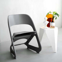 Thumbnail for ArtissIn Set of 4 Dining Chairs Office Cafe Lounge Seat Stackable Plastic Leisure Chairs Grey