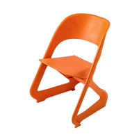 Thumbnail for ArtissIn Set of 4 Dining Chairs Office Cafe Lounge Seat Stackable Plastic Leisure Chairs Orange