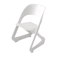 Thumbnail for ArtissIn Set of 4 Dining Chairs Office Cafe Lounge Seat Stackable Plastic Leisure Chairs White