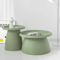 Thumbnail for ArtissIn Coffee Table Mushroom Nordic Round Large Side Table 70CM Green