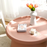 Thumbnail for ArtissIn Coffee Table Mushroom Nordic Round Large Side Table 70CM Pink