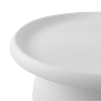 Thumbnail for ArtissIn Coffee Table Mushroom Nordic Round Large Side Table 70CM White