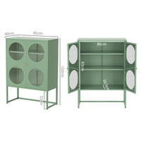 Thumbnail for ArtissIn Buffet Sideboard Metal Cabinet - ELLA Green