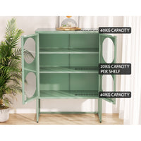 Thumbnail for ArtissIn Buffet Sideboard Metal Cabinet - ELLA Green