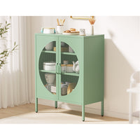 Thumbnail for ArtissIn Buffet Sideboard Metal Cabinet - ELSA Green