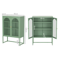 Thumbnail for ArtissIn Buffet Sideboard Metal Cabinet - ELMA Green