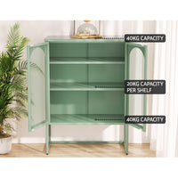 Thumbnail for ArtissIn Buffet Sideboard Metal Cabinet - ELMA Green