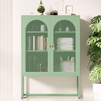 Thumbnail for ArtissIn Buffet Sideboard Metal Cabinet - ELMA Green