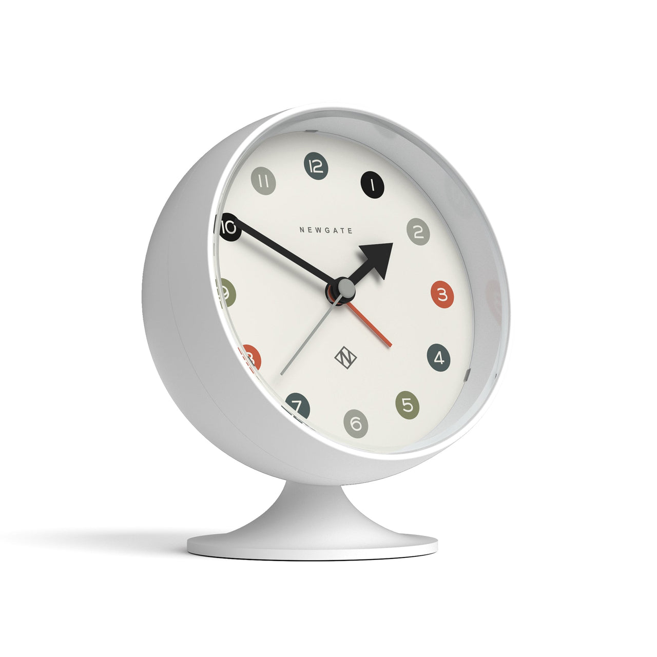 Newgate Spheric Alarm Clock White-1