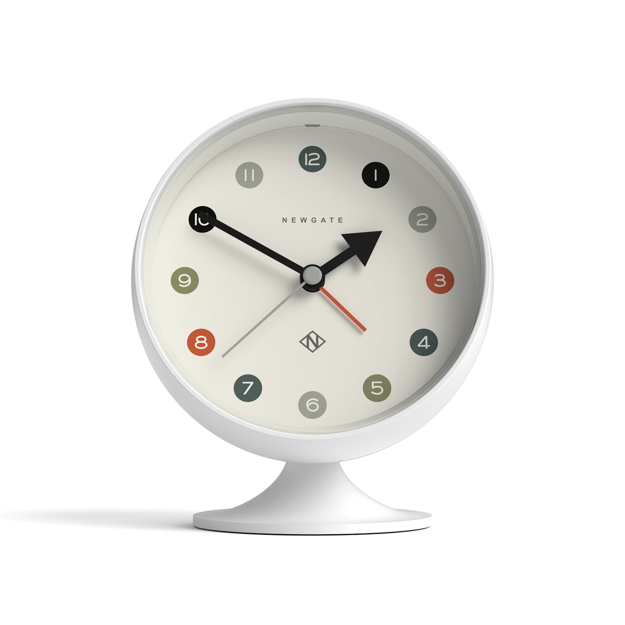 Newgate Spheric Alarm Clock White-0