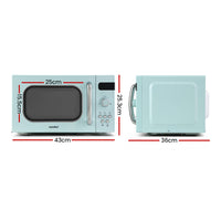 Thumbnail for Comfee 20L Microwave Oven 800W Countertop Kitchen 8 Cooking Settings Green