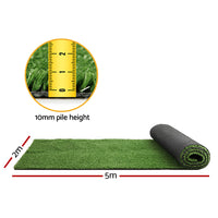 Thumbnail for Primeturf Artificial Grass 10mm 2mx5m 10sqm Synthetic Fake Turf Plants Plastic Lawn Olive