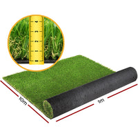 Thumbnail for Primeturf Artificial Grass 40mm 1mx10m 10sqm Synthetic Fake Turf Plants Plastic Lawn 4-coloured