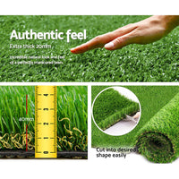 Thumbnail for Primeturf Artificial Grass 40mm 1mx10m 10sqm Synthetic Fake Turf Plants Plastic Lawn 4-coloured