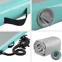 Thumbnail for Everfit GoFun 3X1M Inflatable Air Track Mat with Pump Tumbling Gymnastics Green