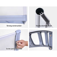 Thumbnail for Instahut Window Door Awning Door Canopy Outdoor Patio Sun Shield 1.5mx2m DIY