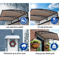 Thumbnail for Instahut Window Door Awning Door Canopy Outdoor Patio Cover Shade 1.5mx3m DIY BR