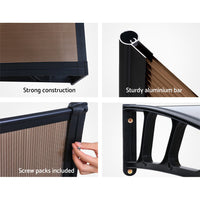 Thumbnail for Instahut Window Door Awning Door Canopy Outdoor Patio Cover Shade 1.5mx3m DIY BR