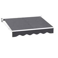 Thumbnail for Instahut Retractable Folding Arm Awning Outdoor Canopy 2Mx1.5M Sunshade Grey